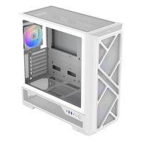 Корпус SAMA S41, Midi Tower, ATX/mATX/Mini-ITX, без БП, стекло, белый (S41-WHAMA4X1-GL) — фото 2