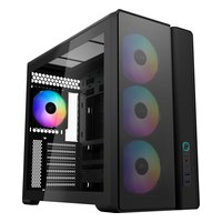 Корпус SAMA S50, Midi Tower, ATX/mATX/Mini-ITX, без БП, стекло, чёрный (S50-BKAGA4X1-GL) — фото 1