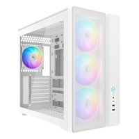 Корпус SAMA S50, Midi Tower, ATX/mATX/Mini-ITX, без БП, стекло, белый (S50-WHAGA4X1-GL) — фото 1