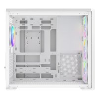 Корпус SAMA S50, Midi Tower, ATX/mATX/Mini-ITX, без БП, стекло, белый (S50-WHAGA4X1-GL) — фото 4
