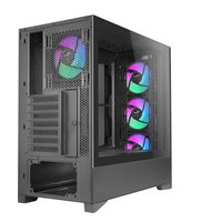 Корпус SAMA V42, Midi Tower, ATX/mATX/Mini-ITX, без БП, стекло, чёрный (V42-BKAMA4X1-GL) — фото 5