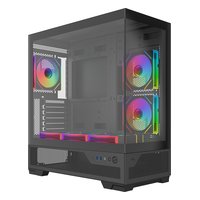 Корпус SAMA V43, Midi Tower, ATX/mATX/Mini-ITX, без БП, стекло, чёрный (V43-BKADA6X1-GL) — фото 2
