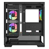 Корпус SAMA V43, Midi Tower, ATX/mATX/Mini-ITX, без БП, стекло, чёрный (V43-BKADA6X1-GL) — фото 3