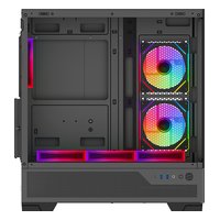 Корпус SAMA V43, Midi Tower, ATX/mATX/Mini-ITX, без БП, стекло, чёрный (V43-BKADA6X1-GL) — фото 4