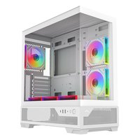 Корпус SAMA V43, Midi Tower, ATX/mATX/Mini-ITX, без БП, стекло, белый (V43-WHADA6X1-GL) — фото 2