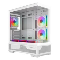 Корпус SAMA V43, Midi Tower, ATX/mATX/Mini-ITX, без БП, стекло, белый (V43-WHADA6X1-GL) — фото 3