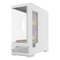 Корпус SAMA V43, Midi Tower, ATX/mATX/Mini-ITX, без БП, стекло, белый (V43-WHADA6X1-GL) — фото 5