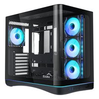 Корпус SAMA V62S, Midi Tower, ATX/mATX/Mini-ITX, без БП, стекло, чёрный (V62S-BKADA4X1-GL) — фото 5