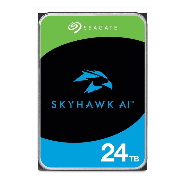 HDD 24TB SATA III (6 Гбит/с) 7200 об/мин 3,5" 512MB buffer, Seagate SkyHawk AI (ST24000VE002)