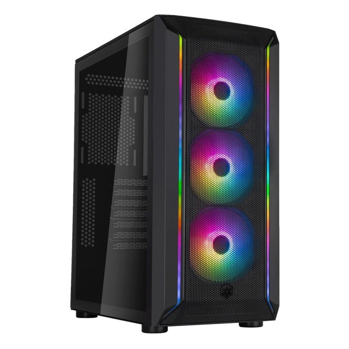 Корпус SilverStone FARA 511Z, Midi Tower, ATX/mATX/Mini-ITX, без БП, стекло, чёрный (G41FA511ZBG0020)
