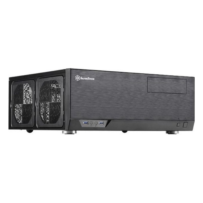Корпус SilverStone Grandia GD09, Slim/Desktop, SSI-CEB/ATX/mATX, без БП, чёрный (G410GD09B000020)