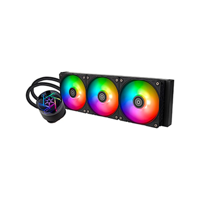 Система жидкостного охлаждения SilverStone NovaPeak 360 ARGB, Black, радиатор 360 мм, LGA1851/1700/1200/115x/2066/2011, AM5/AM4 (G53NP360ARGB020)