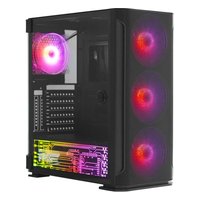 Корпус SOEYI AX1-B10, Midi Tower, E-ATX/ATX/mATX, без БП, чёрный — фото 1