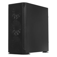 Корпус SOEYI AX1-B10, Midi Tower, E-ATX/ATX/mATX, без БП, чёрный — фото 2