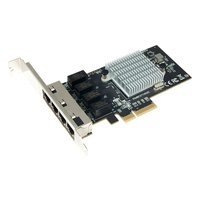 Сетевая карта Stlab N-1060 (NE-Z10-2410-00-00012), 4× RJ45 1 GbE, Broadcom BCM5719, PCIe 2.1 x4, LP (FH-планка в комплекте) (NE-Z10-2410-00-00012) — фото 1