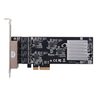 Сетевая карта Sunrich N-810, 4× RJ45 2.5 GbE, Intel I225-V, PCIe 2.0 x4, LP (FH-планка в комплекте) — фото 2