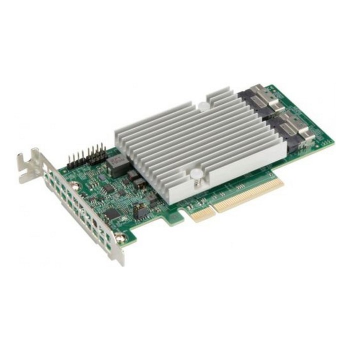 HBA-адаптер Supermicro AOC-S3816L-L16IT, 16 внутр. (2× SFF-8654 x8 (SlimSAS x8)), SAS/SATA 12 Гбит/с, PCIe 4.0 x8, LP (AOC-S3816L-L16IT-O)