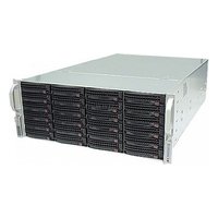 Корпус Supermicro CSE-846BE1C-R1K23B, Rack 4U, E-ATX/ATX, 24× hot-swap 3,5", бэкплейн 2× SFF-8643, 7 слотов FH, глубина 660 мм, БП 2×1200 Вт резерв — фото 1