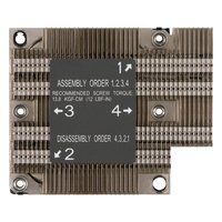Радиатор для процессора Supermicro SNK-P0067 PD, 1U, до 140W, LGA3647 — фото 3