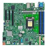 Supermicro MBD-X12STH-F-B — Материнская плата X12STH-F, mATX, 1xLGA1200, Intel C256, 4xDDR4 (до 128GB), 1xM.2, 8xSATA3, 1xPCIe 4.0 x16, VGA, 2x1GbE, IPMI