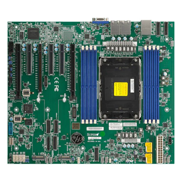 Материнская плата Supermicro X14SBI-F, E-ATX, 1xLGA4710, 8xDDR5-8000MHz (до 2048GB), 2xM.2, 4xSATA3, 3xPCIe 5.0 x16, VGA, 2x1GbE, IPMI (MBD-X14SBI-F-B)