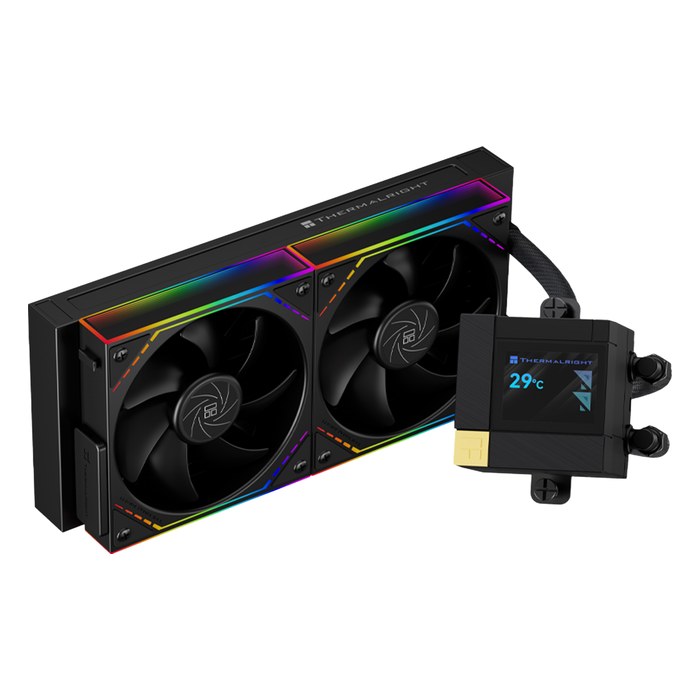 Система жидкостного охлаждения Thermalright Core Matrix 240 Vision ARGB BLACK, радиатор 240 мм, LGA1851/1700/1200/115x, AM5/AM4 (C-MATRIX-VISION-BL-240-ARGB)