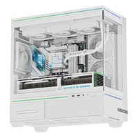 Корпус Thermalright TL-M10W + 4 вентилятора ARGB, Mini Tower, mATX/Mini-ITX, без БП, стекло, белый — фото 1