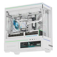 Корпус Thermalright TL-M10W VISION + 4 вентилятора ARGB, Mini Tower, mATX/Mini-ITX, без БП, стекло, белый — фото 1