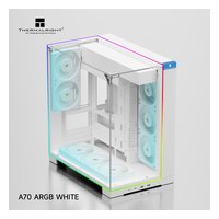 Корпус Thermalright TR-A70 ARGB + 5 вентиляторов ARGB FAN5-M, Midi Tower, ATX/mATX/Mini-ITX, без БП, стекло, белый (TRA70AF5MW) — фото 3