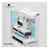 Корпус Thermalright TR-A70 + 5 вентиляторов ARGB FAN5-M, Midi Tower, ATX/mATX/Mini-ITX, без БП, стекло, белый (TRA70F5MW) — фото 3