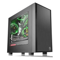 Корпус Thermaltake Versa H17 Window, Mini Tower, mATX/Mini-ITX, без БП, чёрный (CA-1J1-00S1WN-00) — фото 1