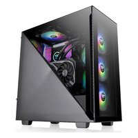 Корпус Thermaltake Divider 300 TG ARGB, Midi Tower, ATX/mATX/Mini-ITX, без БП, стекло, чёрный (CA-1S2-00M1WN-01) — фото 1