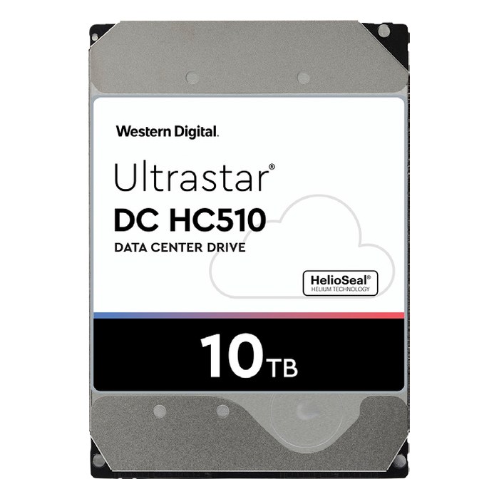 HDD 10TB SAS 3.0 (12 Гбит/с) 7200 об/мин 3,5" 256MB buffer, WD Ultrastar DC HC510 (HUH721010AL4204)