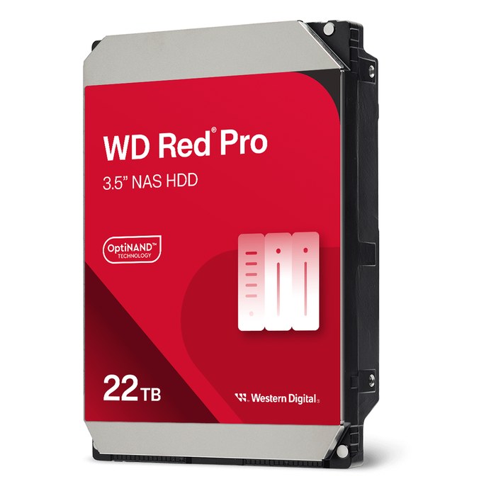 HDD 22TB SATA III (6 Гбит/с) 7200 об/мин 3,5" 512MB buffer, WD Red Pro (WD221KFGX)