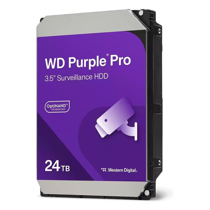 HDD 24TB SATA III (6 Гбит/с) 7200 об/мин 3,5" 512MB buffer, WD Purple Pro (WD241PURP)