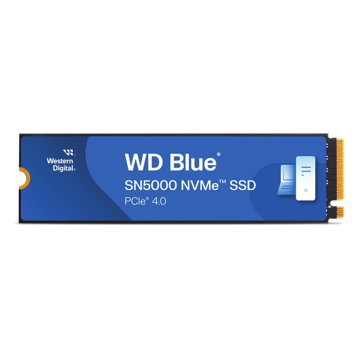 SSD 1TB WD Blue SN5000, NVMe M.2 2280 PCIe 4.0 x4 (R5150/W4900MB/s) (600 TBW) (WDS100T4B0E)