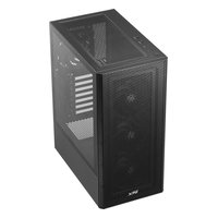 Корпус XPG VALOR MESH, 4 вентилятора, Midi Tower, ATX/mATX/Mini-ITX, без БП, стекло, чёрный (VALORMESHC4VA-BKCWW) — фото 2