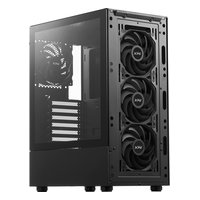 Корпус XPG VALOR MESH, 4 вентилятора, Midi Tower, ATX/mATX/Mini-ITX, без БП, стекло, чёрный (VALORMESHC4VA-BKCWW) — фото 4
