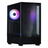 Корпус Zalman P10 Micro-ATX, Mini Tower, mATX/Mini-ITX, без БП, стекло, чёрный — фото 1