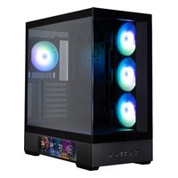 Корпус Zalman P40 DS ATX, Midi Tower, ATX/mATX/Mini-ITX, без БП, стекло, чёрный — фото 1