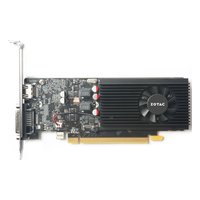Видеокарта ZOTAC GeForce GT 1030 Low Profile 2GB GDDR5/64-bit, PCIe 3.0, 1xDVI+1xHDMI, 1 слот, низкопрофильная, без доп. питания (ZT-P10300A-10L) — фото 3