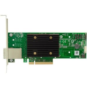 Broadcom 9500-8e (2xNVMe или 8xSAS 3.0/SATA внешних каналов) 8 port (2x SFF8644), Tri-Mode 12G HBA, PCIe v4.0 x8 LP, чип 3808 IOC
