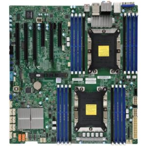 Материнская плата Supermicro X11DAI-N, E-ATX, 2xLGA3647, iC621, 16xDDR4, 10xSATA (RAID 0,1,5,10) 2xPCI-E 3.0 NVMex4 (2xNVMe SSD), 1xM.2, 2x1GbE, IPMI, VGA, 7.1 HD Audio
