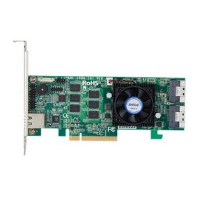 Areca ARC-1886-16I (NVMe/SAS/SATA 12G, RAID 0,1,5,6,10,50,60, 16port (2х int SFF8654 x8) (4x SSD NVMe или 16х SAS/SATA), PCIe 4.0 x8 LP, RAID 8Gb Cache + Cache Protection Kit (приобретается отдельно)